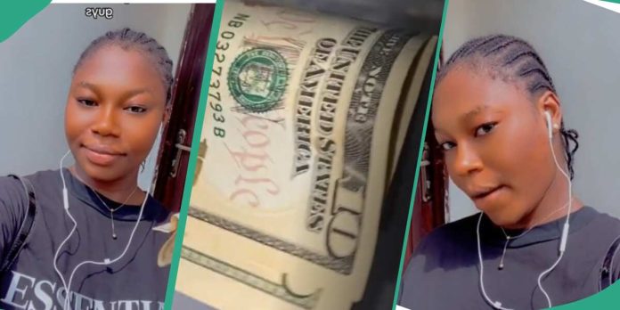 Gaze the sweet video of Nigerian lady who visited BDC alongside with her $10 cash and gets N9500 in return