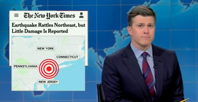 ‘SNL’ Weekend Update Tackles Northeast Earthquake, Trump’s ‘Cocaine’ Comment