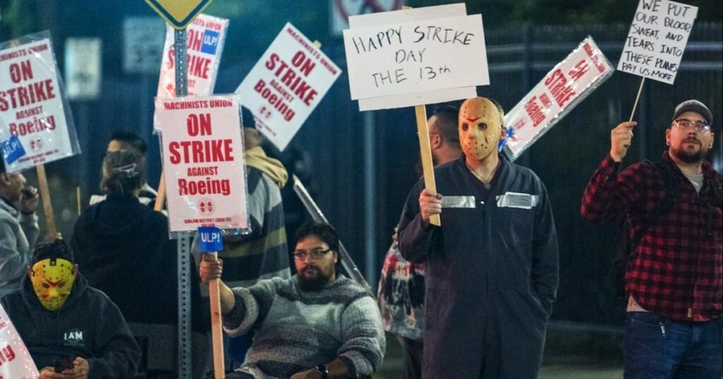 Boeing employees reject contract offer, walk off the job by the thousands