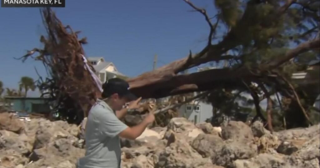 Hurricane Milton pushed giant debris into homes, roads